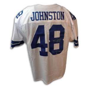  Darryl Johnston Autographed Jersey   Daryl Throwback White 