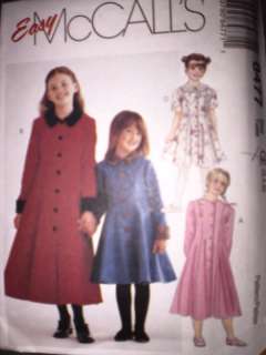 UNCUT McCalls Pattern Girls Princess Seamed Dress 8477  