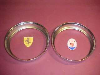Ferrari Maserati Headlight Ring Trim Bezels Pair OEM  