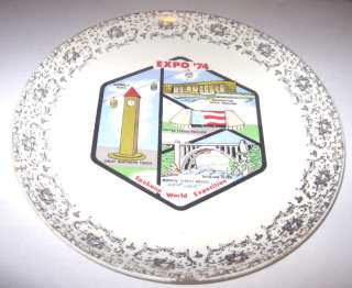 1974 Worlds Fair Souvenir Collector Plate Expo 74  