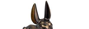 Anubis Dog Statue Egyptian Deity Figurine Coyote Jackal  
