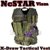   Military LE MOLLE X Draw Gun Tactical Combat Raid Assault Vest  