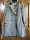 Burberry Brit trench coat polyester Nova plaid lined size 46   12 new