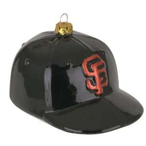  San Francisco Giants MLB Glass Baseball Cap Ornament (4 