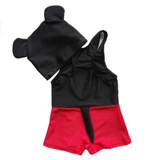 NEW Kids/Boys Micky Mouse Swimsuits w/Cap Size 2T 7T  