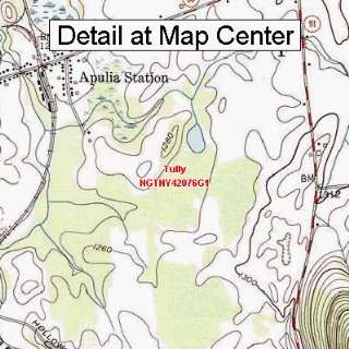 USGS Topographic Quadrangle Map   Tully, New York (Folded/Waterproof)