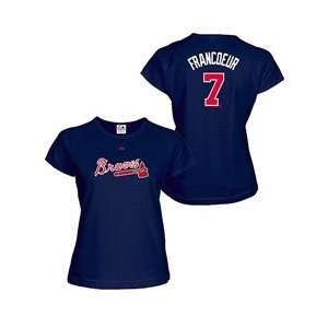  Atlanta Braves Jeff Francoeur Womens Player Name and Number T 