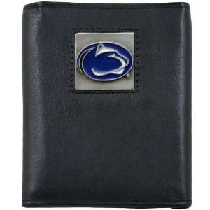  Penn State Nittany Lions Black Tri fold Leather Executive 