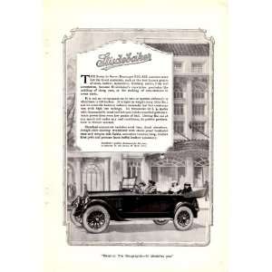 1920 Ad Studebaker Seven Passenger Big Six Original Antique Car Print 