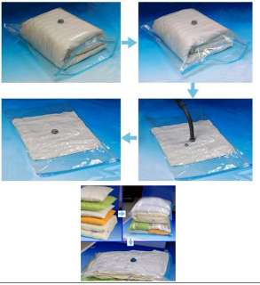 LOT2 Jumbo Space Saver Saving Storage Bag Vacuum Seal Compressed 