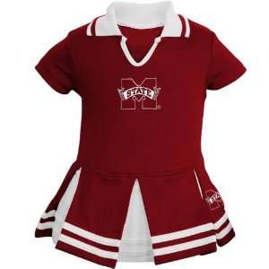  Mississippi State Bulldogs Maroon Infant One Piece Cheerleader 