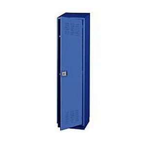   Duty Extra Wide Welded Steel Locker Single Tier 18x18x75 1 Door Blue