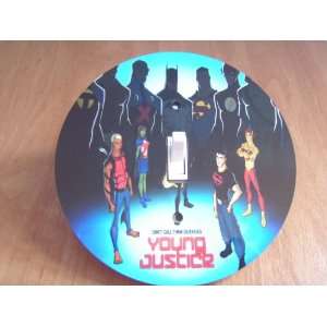  YOUNG JUSTICE Light switch Cover 5 Inch Round (12.5 cms 