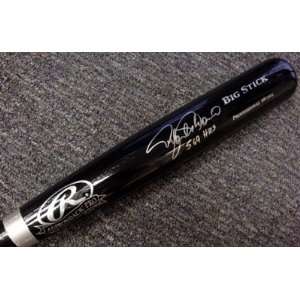  Rafael Palmeiro Autographed/Hand Signed Rawlings Bat 569 