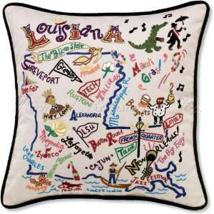   Decorative Embroidered Throw Pillow. 