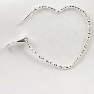  Sterling Silver Heart Earrings Beauty