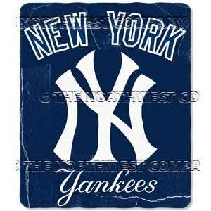New York Yankees MLB Fleece Throw 50x60 by Northwest  