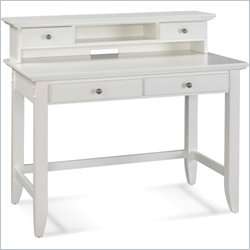 Home Styles Naples Student Desk and Hutch Set in White Finish [242040]