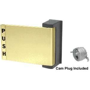 CRL Polished Brass Finish Universal Push Pull Paddle Handle Push to 