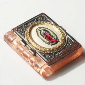   Maria picture Bible BOOK BOX GLASS BEADS REPOUSSE rosaline  