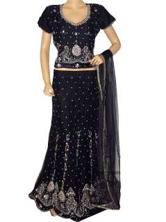   Lehenga Skirt Indian Wedding Party Wear Women Fashion Dress XL  