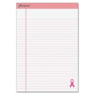  Breast Cancer Awareness Writing Pad,50 Sheet   20lb   Ruled   Letter 