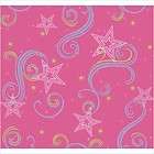 Room Mates Perfect Princess Scroll Wallpaper in Purple with Glitter 