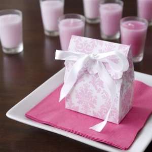  Light Pink Damask Scalloped Favor Bag Health & Personal 