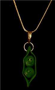 Two Peas In A Pod Necklace on 18 925 Silver Chain For Twins or Best 