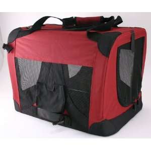  .076 PET TENT CARRIER   RED w. BLACK   MEDIUM SIZE NEW 