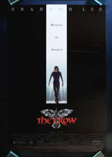 THE CROW * 1SH ORIG MOVIE POSTER EX NM 1994 CULT GOTHIC  