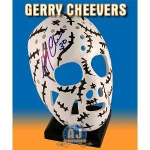 Gerry Cheevers Autographed/Hand Signed Boston Bruins Mini Mask  