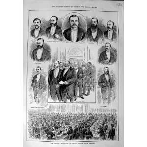 1886 CENTRAL ASSOCIATION LONDON ANGLING CLUB BANQUET 