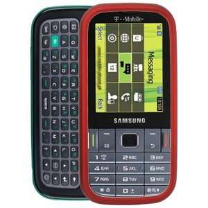  Rubberized Red Snap On Cover for Samsung Gravity TXT SGH 