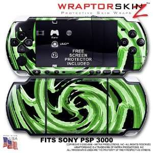 Alecias Swirl 02 Green WraptorSkinz Skin and Screen Protector Kit fits 