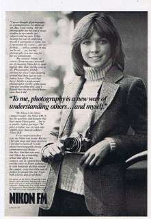 1978 Nikon FM SLR 35mm Camera Ad  