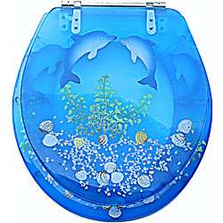 Trimmer Polyresin Decorative Dolphin Toilet Seat  