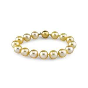  9 10mm Dark Golden South Sea Pearl Bracelet Jewelry