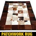 PATCHWORK COWHIDE RUG AREA CARPET COWSKIN LEATHER 152