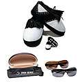   Mens Golf Slippers with 2 Pairs of Fairways HD Sunglasses Combo Set