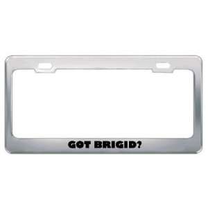  Got Brigid? Girl Name Metal License Plate Frame Holder 
