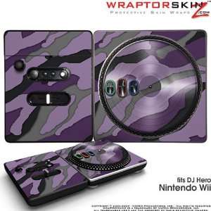 DJ Hero Skin Camouflage Purple fits Nintendo Wii DJ Heros (DJ HERO NOT 