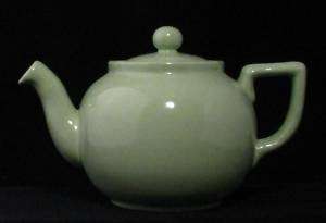 Antique Lovatts Stoneware Green Teapot England  