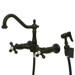 Oil Rubbed Bronze 8 Wall Kitchen Faucet & SPray Head  