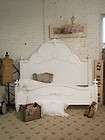 Painted Cottage Chic Shabby White King Romance Bed