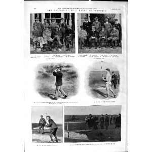  1901 University Golf Match Sandwich Sport Hunter Bramston Mitchell 