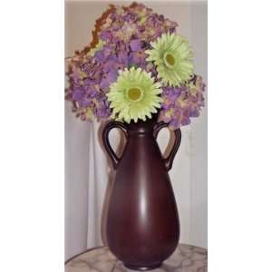  Multi Colored Violet Silk Hydrangeas & Daisies