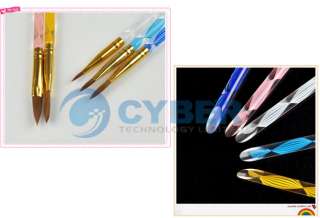 Ways Acrylic Nail Art Pen Brush Cuticle Pusher 18cm  