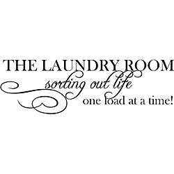Laundry Room Sorting Life Out Vinyl Wall Art  