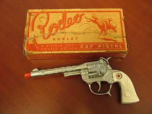 1950s Hubley Rodeo Cap Pistol with Original Box  